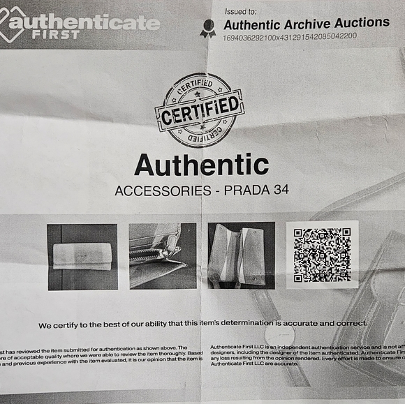 Prada Wallet with gold chain strap - Picture 9 of 9